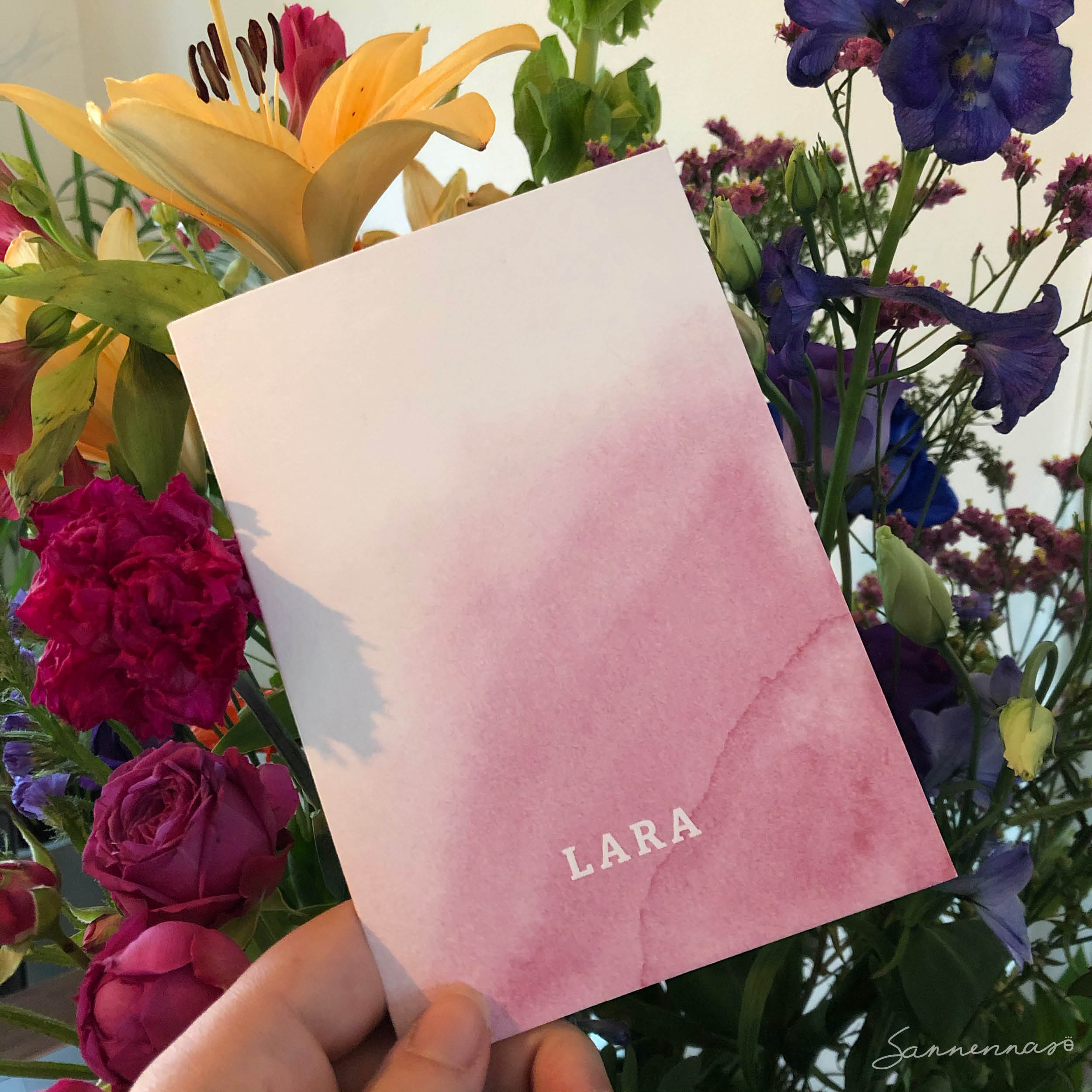 geboorte kaartje Lara
